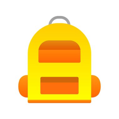 Torba Düz Gradyan Vektör Simgesi Tasarımı