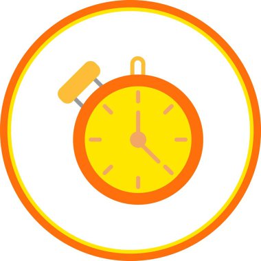 Düz Çember Vektör Simgesini Durdur