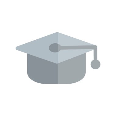 Education Cap Düz Işık Vektörü Simgesi Tasarımı