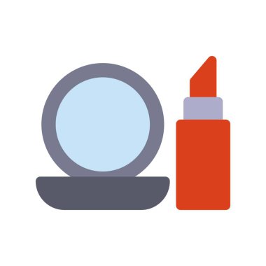 Kozmetik Düz Vektör Simgesi Tasarımı