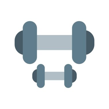 Dumbbell Düz Vektör Simgesi Tasarımı
