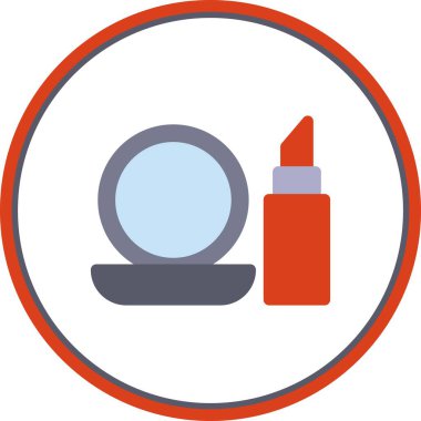 Kozmetik Düz Çember Vektör Simgesi Tasarımı