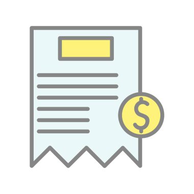 Finansal Sözleşme Işık Vektörü Simgesi Tasarımı