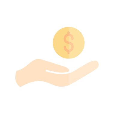 Yatırım Düz Işık Vektörü Simgesi Tasarımı