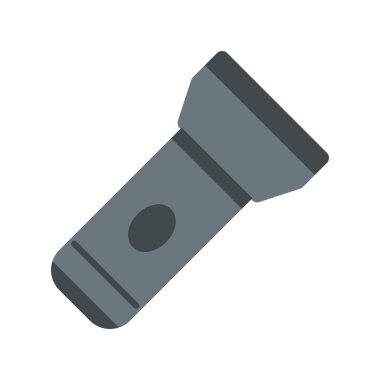 El feneri Düz Vektör Simgesi Tasarımı