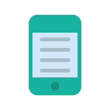 Ebook Düz Vektör Simgesi Tasarımı