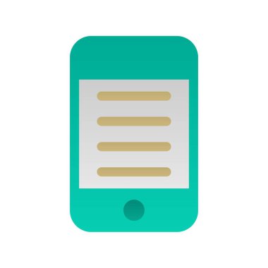 Ebook Düz Gradyan Vektör Simgesi Tasarımı