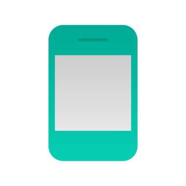 Akıllı Telefon Düz Gradyan Vektör Simgesi Tasarımı