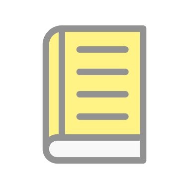 Kitap Doldurulmuş Işık Vektörü Simgesi Tasarımı