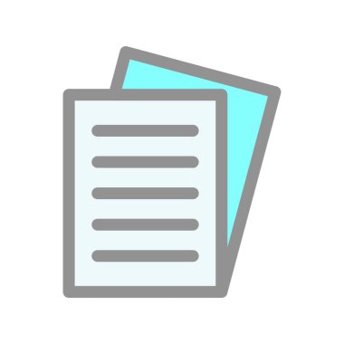 Beyaz Kağıt Işık Vektörü Simgesi Tasarımı