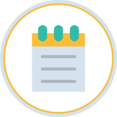 Yapılacaklar Listesi Düz Çember Vektör Simgesi Tasarımı