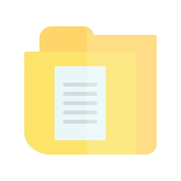 Document Map Flat Light Vector Icon Desig — Stockvector