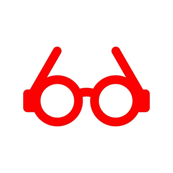 Gözlükler Düz Vektör Simgesi Tasarımı — Stok Vektör