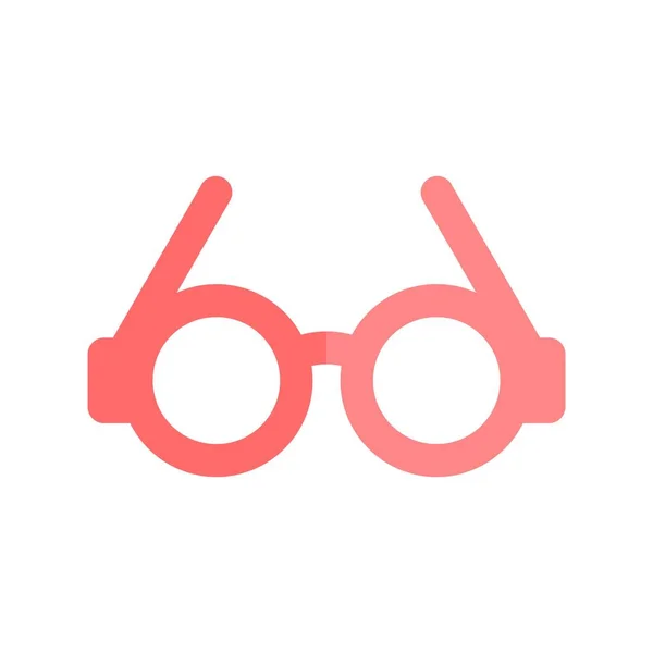 Glasses Flat Light Vector Icon Desig — Stockový vektor