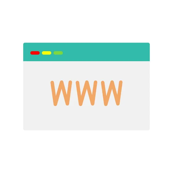 Sitio Web Flat Vector Icon Desig — Archivo Imágenes Vectoriales