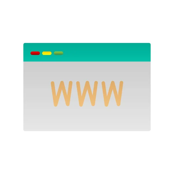 Sitio Web Gradiente Plano Vector Icon Desig — Archivo Imágenes Vectoriales