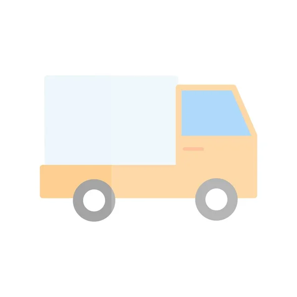 Lkw Flat Light Vector Icon Desig — Stockvektor