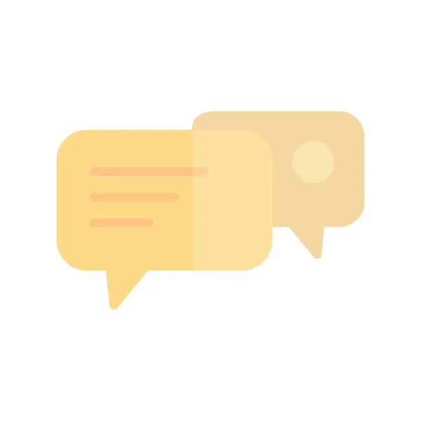 Chat Flat Light Vector Icon Desig — Stockvector