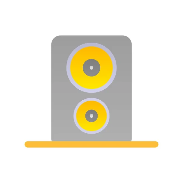 Lautsprecher Flat Gradient Vector Icon Desig — Stockvektor