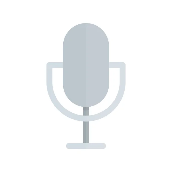 Podcast Flat Light Vector Icon Desig — Stockový vektor