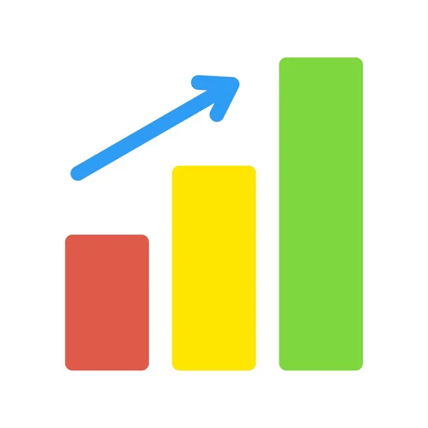 Crecimiento Plano Vector Icon Desig — Archivo Imágenes Vectoriales