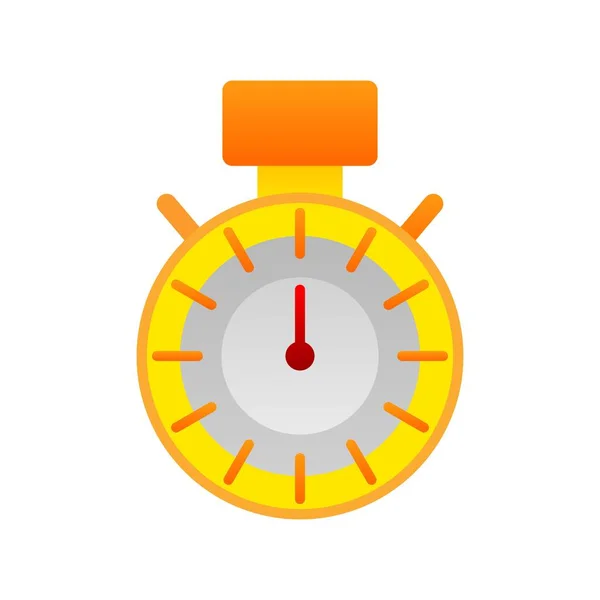 Ρολόι Stopwatch Flat Gradient Vector Εικονίδιο Desig — Διανυσματικό Αρχείο
