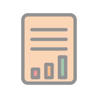 Işık Vektörü Simgesi Tasarımı Doldurulmuş Rapor