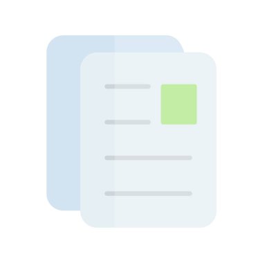 Belge Düz Işık Vektörü Simgesi Tasarımı