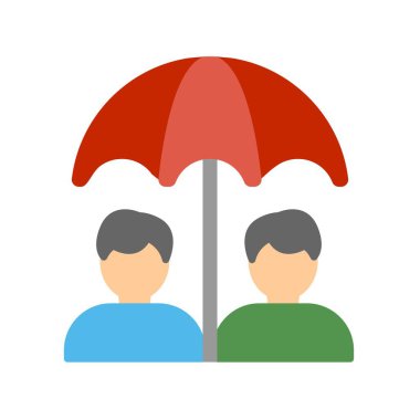 Koruma Düz Vektörü Simgesi Desig