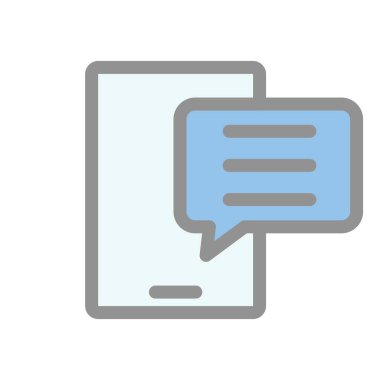 İleti Doldurulmuş Işık Vektörü Simgesi Tasarımı