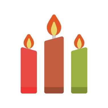 Mumlar Düz Gradyan Vektör Simgesi Tasarımı