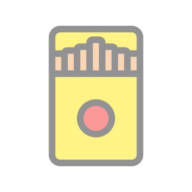 Sigara Doldurulmuş Işık Vektörü Simgesi Tasarımı