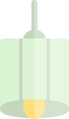 Düz Işık Vektörü Simgesi Tasarımı Asılıyor