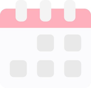  Takvim Düz Işık Vektörü Simgesi Tasarımı