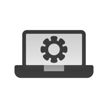 Geliştirme Düz Gradyan Vektör Simgesi Tasarımı