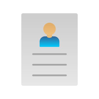 Müfredat Düz Gradyan Vektör Simgesi Tasarımı