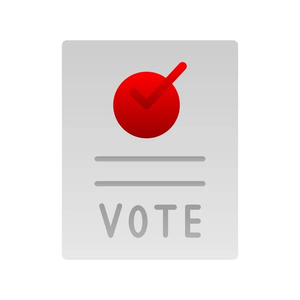 投票赞成平面渐变矢量Icon设计 — 图库矢量图片