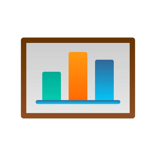 Konferans Düz Gradyan Vektör Simgesi Tasarımı — Stok Vektör