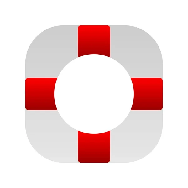 Vector Gradiente Plano Lifebuoy Icon Desig — Vector de stock