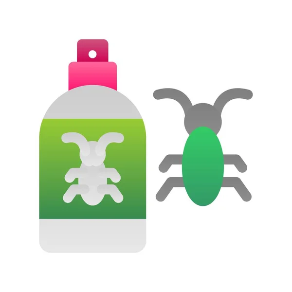 Bug Repellent Flat Gradient Vector Icon Desig — 图库矢量图片