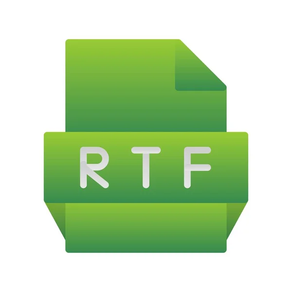 Rtf平面梯度矢量Icon设计 — 图库矢量图片