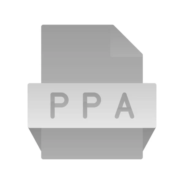 Ppa Flat Gradient Vector Icon Desig — Stock vektor
