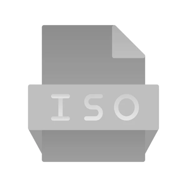 Iso Flat Gradient Vector Icon Desig — Stock Vector