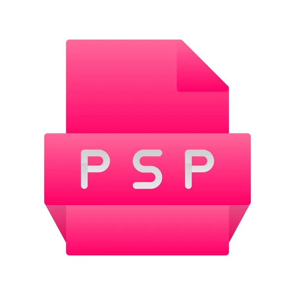 Psp Flat Gradient Vector Icon Desig — Stockový vektor