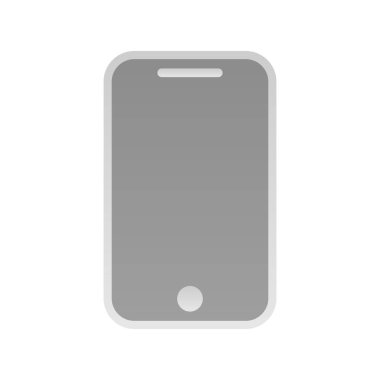 Mobil Düz Gradyan Vektör Simgesi Tasarımı