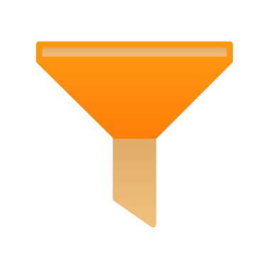 Düz Gradyan Vektör Simgesi Tasarımı Filtrele