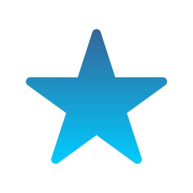 Yıldız Çizgisi Gradyan Vektör Simgesi Tasarımı