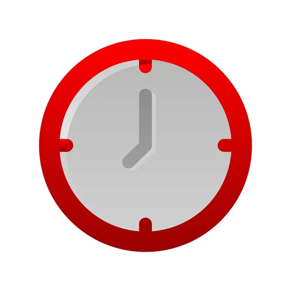 Reloj Gradiente Plano Vector Icono Desig — Archivo Imágenes Vectoriales