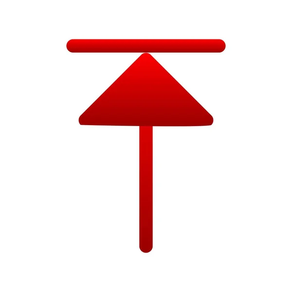 Upload Flat Gradient Vector Icon Desig — Stock Vector