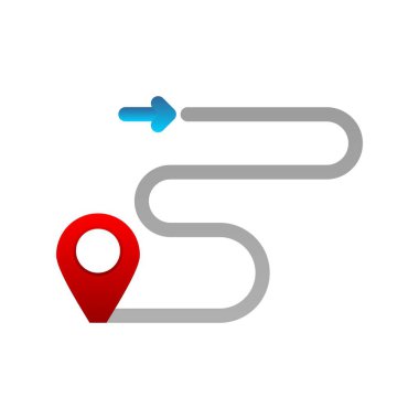 Pointer Düz Gradyan Vektör Simgesi Tasarımı